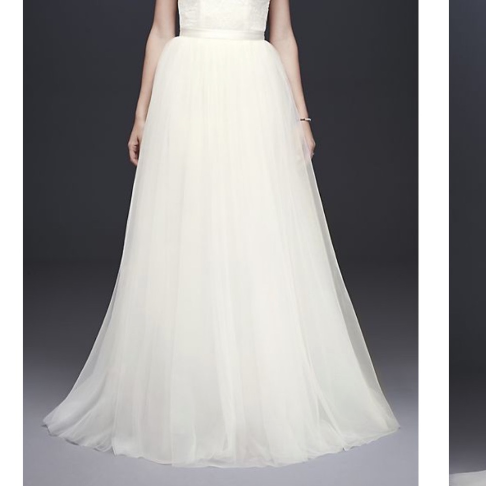 DAVID'S BRIDAL COLLECTION

tulle ball gown wedding overskirt